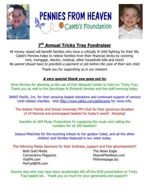 7Th Annual Tricky Tray Fundraiser