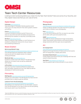 Teen Tech Center Resources