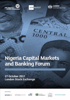 Nigeria Capital Markets and Banking Forum