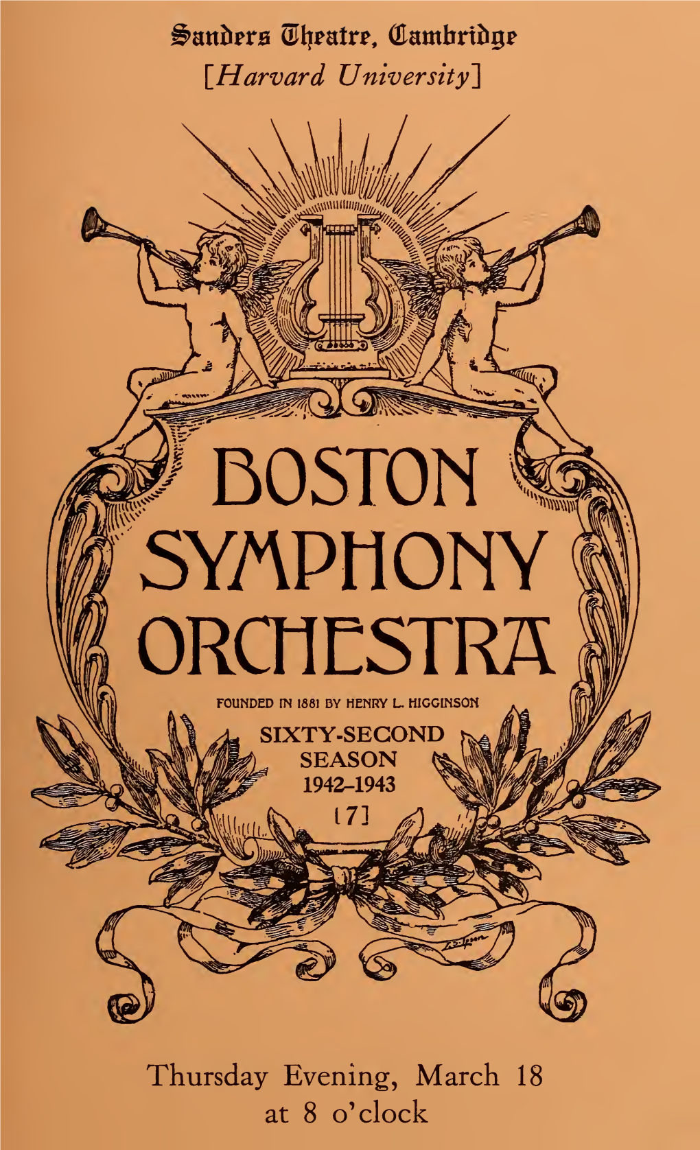 Boston Symphony Orchestra Concert Programs, Season 62,1942-1943, Trip