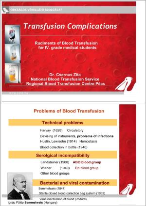 Transfusion Complications