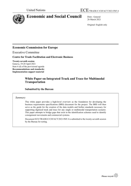 ECE/TRADE/C/CEFACT/2021/INF.4 Economic and Social Council Distr.: General 26 March 2021