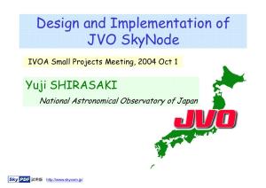 Design and Implementation of JVO Skynode