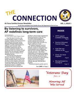 CONNECTION Air Force Families Forever Newsletter VOL