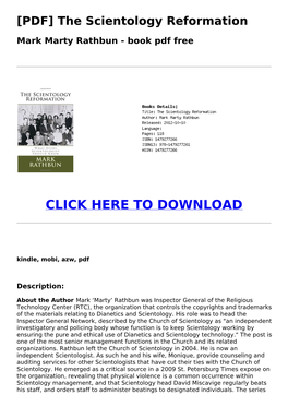 [26Ea1ff] [PDF] the Scientology Reformation Mark Marty Rathbun