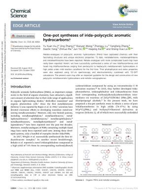 One-Pot Syntheses of Irida-Polycyclic Aromatic Hydrocarbons† Cite This: Chem