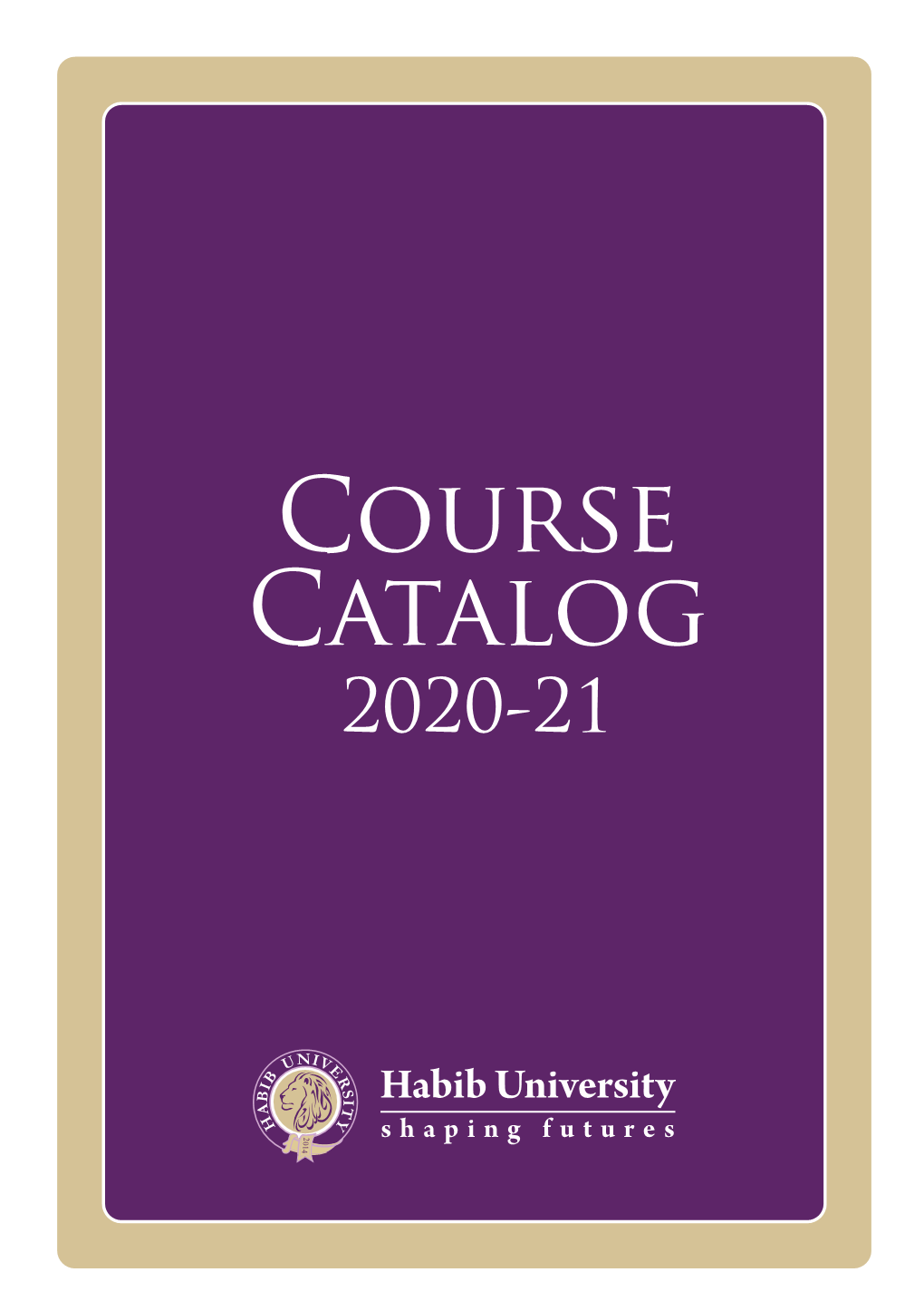 Course Catalog 2020-21 Disclaimer: HU Course Catalog 2020-21