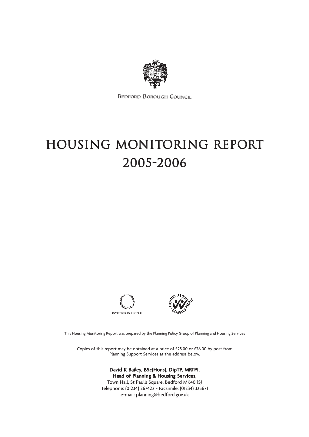 Housing Monitoring Report 2005-2006