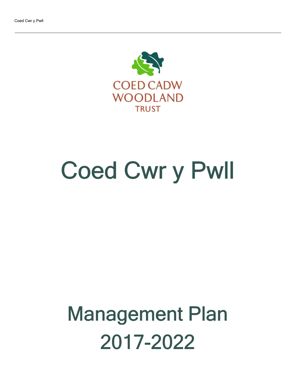 Coed Cwr Y Pwll