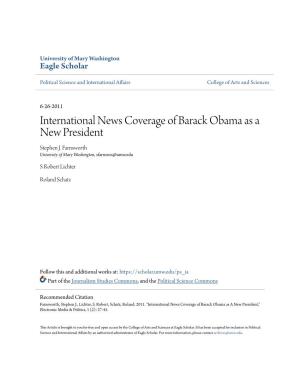 International News Coverage of Barack Obama As a New President Stephen J