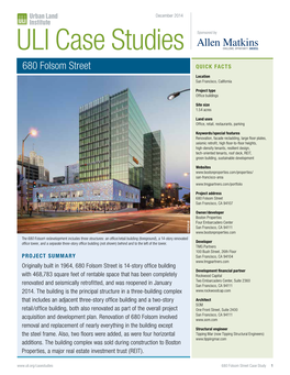 ULI Case Studies Sponsored By