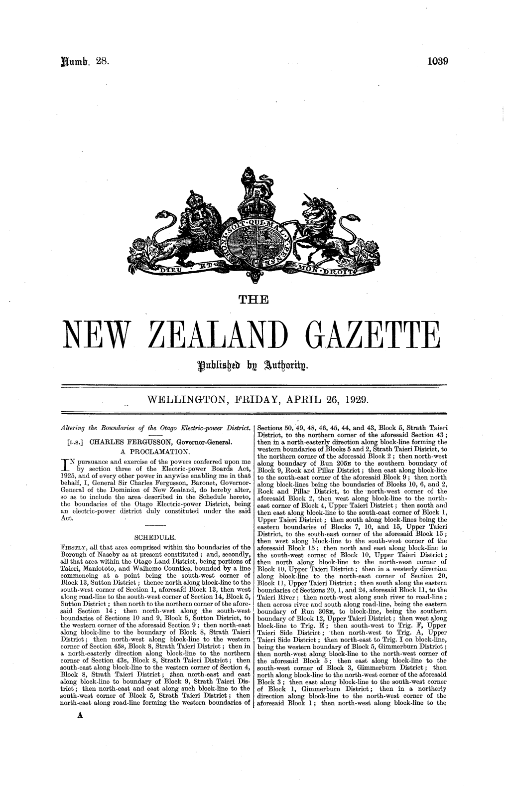 New Zealand Gazette