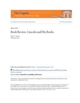 Book Review: Lincoln and His Books Allen C