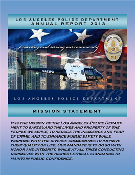 Annual Report 2013 Mission Statement