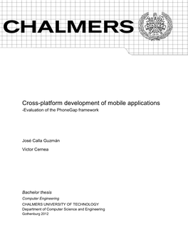 Cross-Platform Development of Mobile Applications -Evaluation of the Phonegap Framework