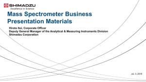 Mass Spectrometer Business Presentation Materials