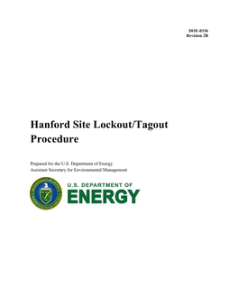 Hanford Site Lockout/Tagout Procedure