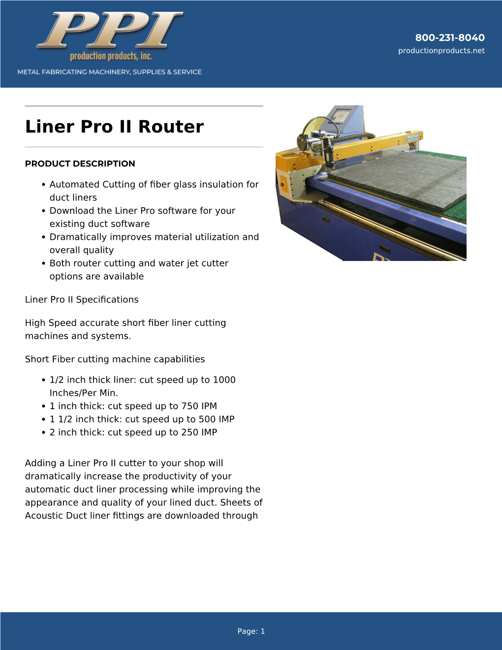 Liner Pro II Router