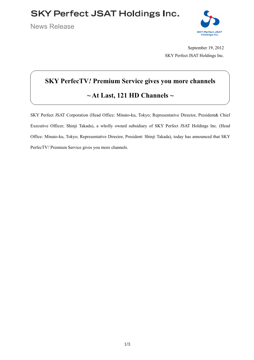 SKY Perfectv! Premium Service Gives You More Channels
