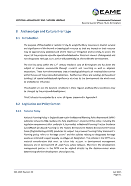 8 Archaeology and Cultural Heritage