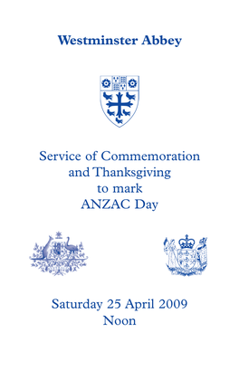 Anzac-Day-2009-Service.Pdf