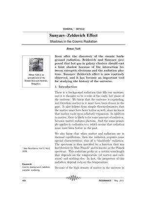 Sunyaev–Zeldovich Effect Shadows in the Cosmic Radiation