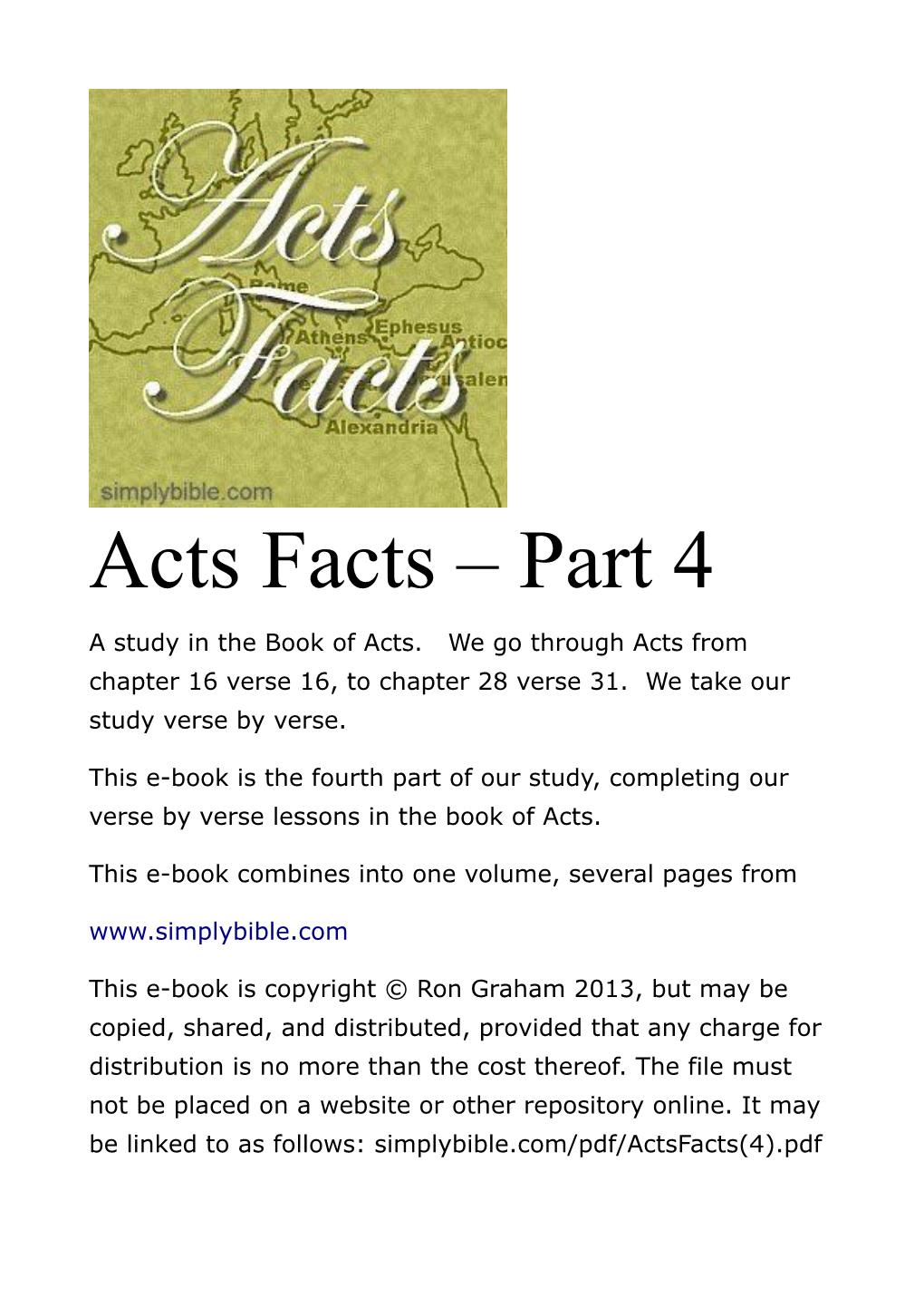 Acts Facts – Part 4