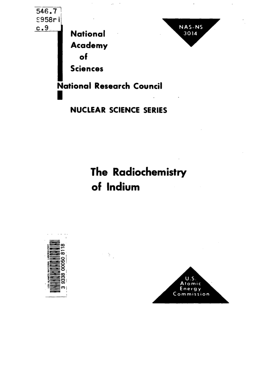 The Radiochemistry of Indium