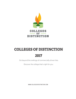 Colleges of Distinction 2017
