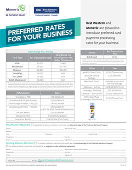 Preferred Rates for Your Business