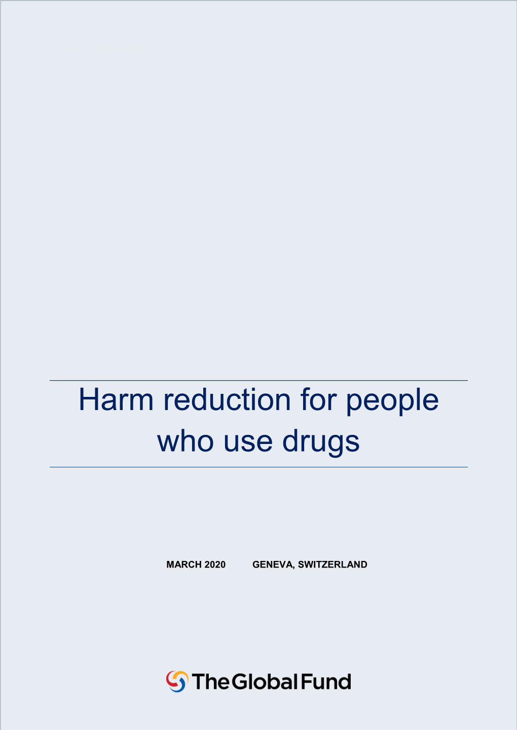 Harm Reduction for People Who Use Drugs