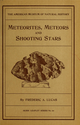 Meteorites, Meteors and Shooting Stars