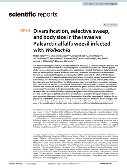 Diversification, Selective Sweep, and Body Size in the Invasive Palearctic