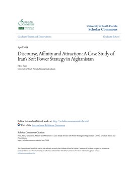 A Case Study of Iran's Soft Power Strategy in Afghanistan