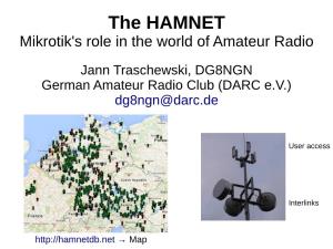 The HAMNET Mikrotik's Role in the World of Amateur Radio