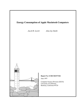 Energy Consumption of Apple Macintosh Computers