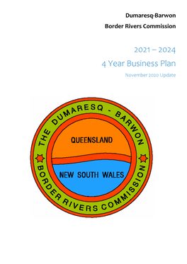 Dumaresq-Barwon Border Rivers Commission Business Plan November 2020