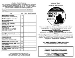 Fleabag Trails Challenge Scorecard 2021