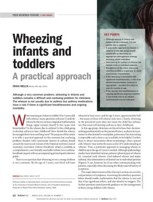 Wheezing Infants and Toddlers Continued