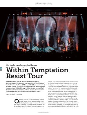 Within Temptation Resist Tour