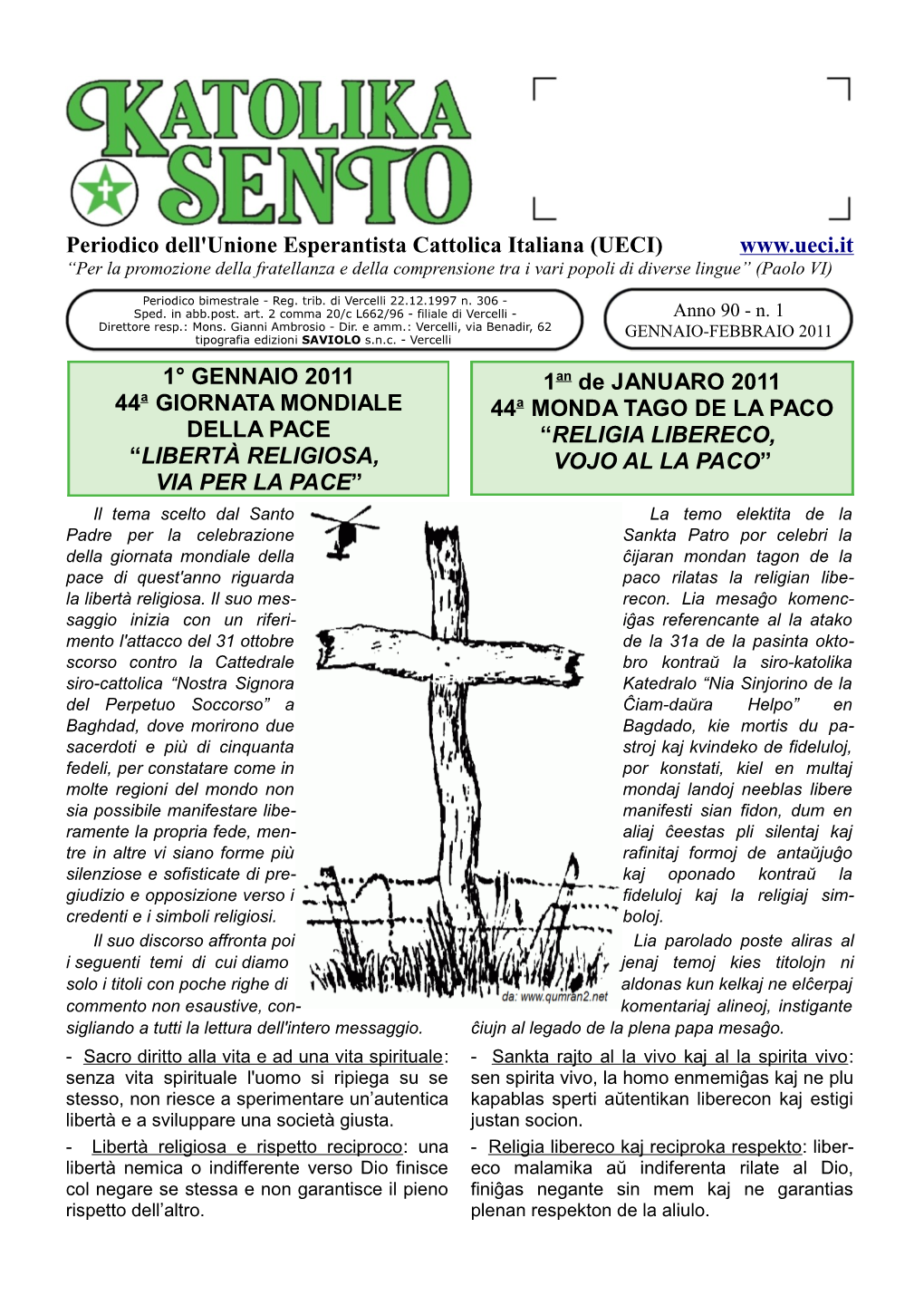 Periodico Dell'unione Esperantista Cattolica Italiana (UECI)