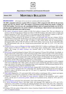 Monthly Bulletin