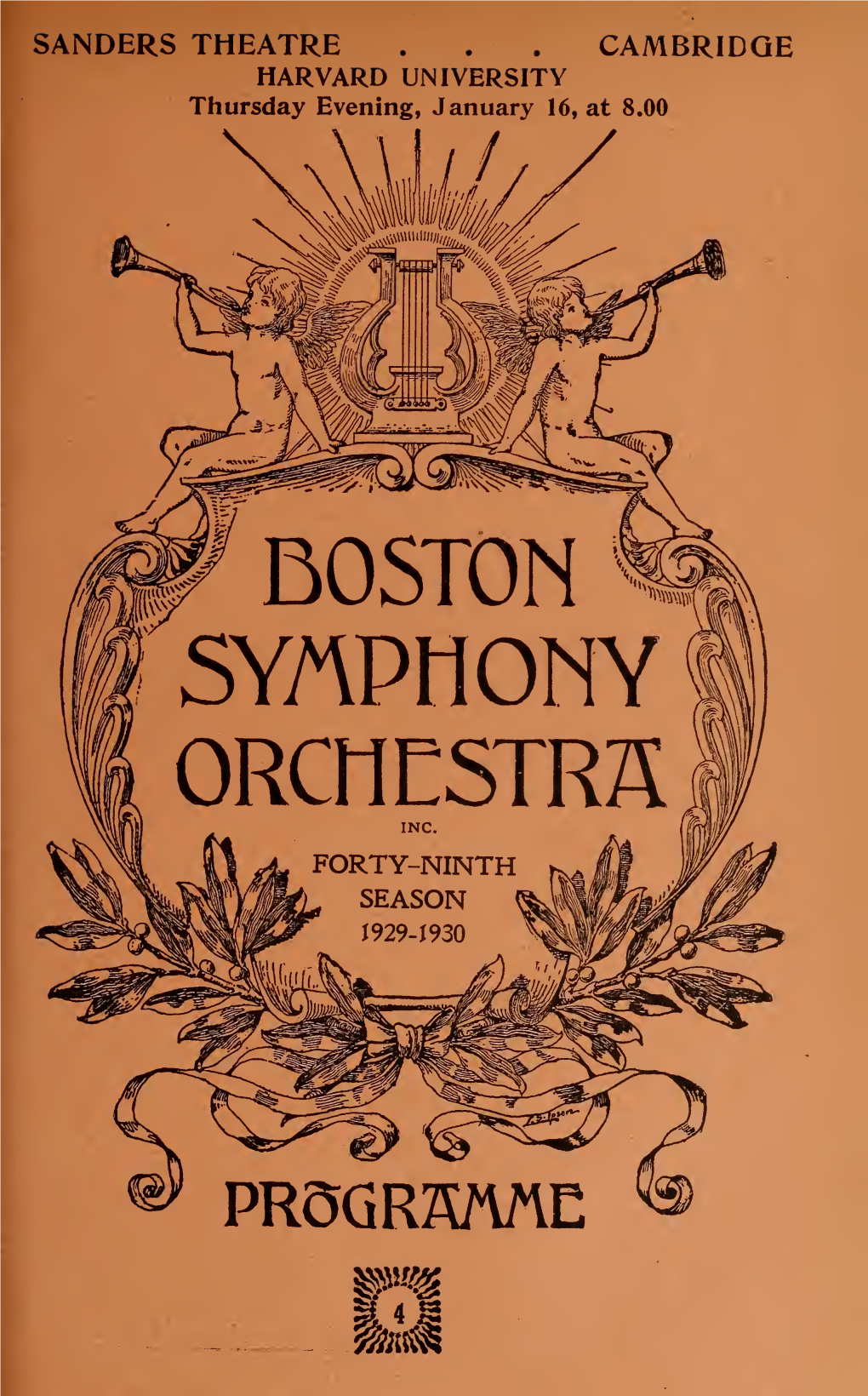 Boston Symphony Orchestra Concert Programs, Season 49,1929-1930