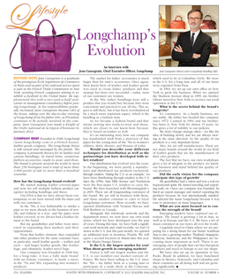 Ifestyle Longchamp's Evolution