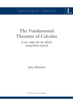 The Fundamental Theorem of Calculus