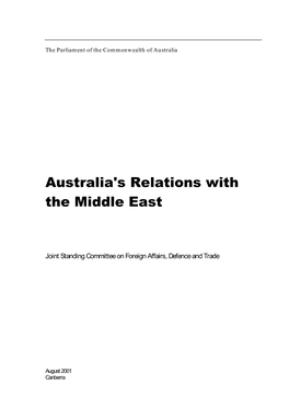 Australia/Middle East – Direction of Trade