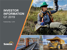 Suncor Energy – Investor Presentation 2019 Q1