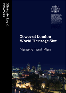 Tower of London World Heritage Site Management Plan