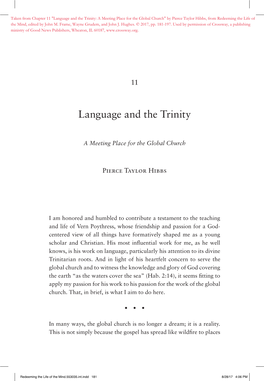 Language and the Trinity
