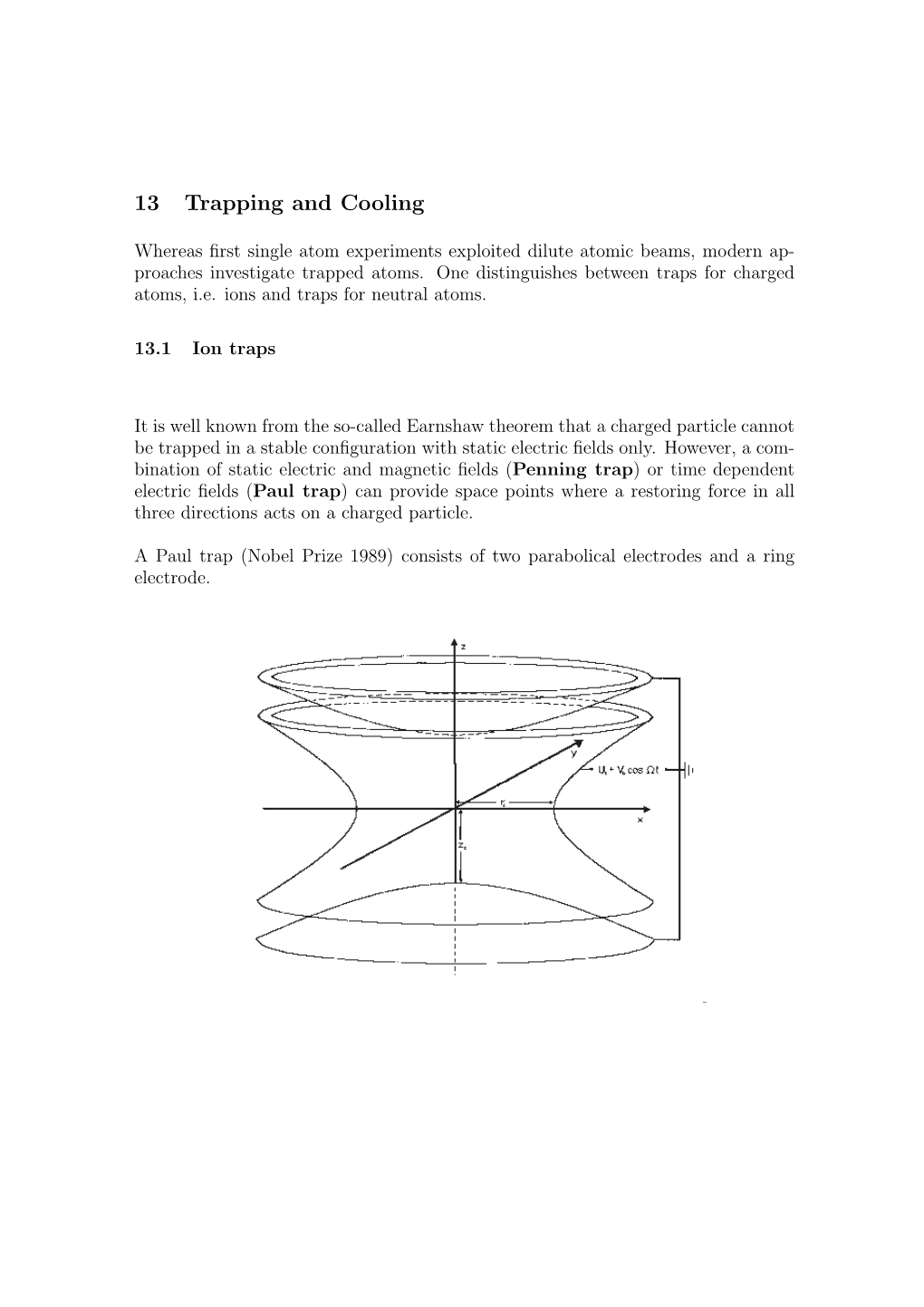 13 Trapping and Cooling